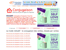 Tablet Screenshot of conjugaison.pour-enfants.fr