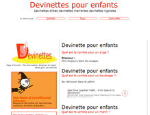 Tablet Screenshot of devinettes.pour-enfants.fr