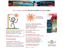 Tablet Screenshot of jeux-pendu.pour-enfants.fr