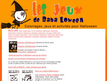 Tablet Screenshot of jeux-halloween.pour-enfants.fr