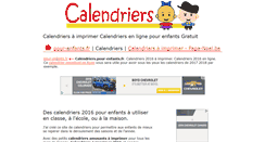 Desktop Screenshot of calendriers.pour-enfants.fr