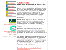 Tablet Screenshot of grammaire.pour-enfants.fr